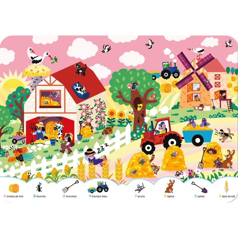 Mon tout premier cherche et trouve – La ferme – Deux coqs d’or – Image 3