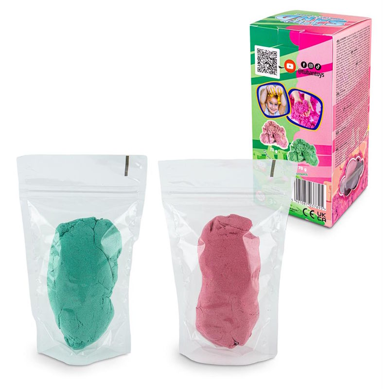 Set de sable Fluffy rose et vert – Tuban – Image 2