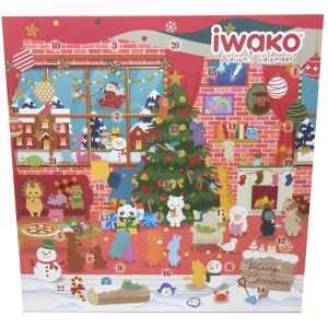 Calendrier de l’Avent – 24 gommes figurines – Iwako