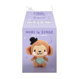 Kit minigurumi Nori le singe – Graine créative