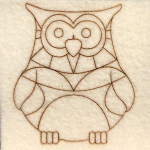Plaque de feutre Hibou – Mandalaine