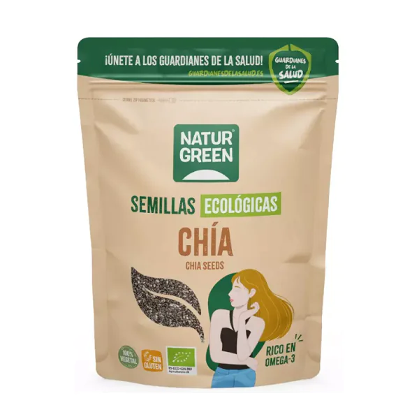 Graines de Chia Bio sans Gluten – 500 g – NATUR GREEN