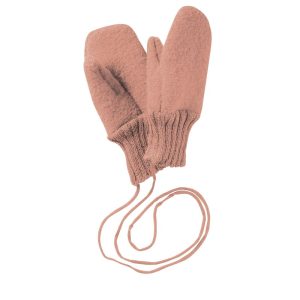 Gants en laine bouillie bio Rose – Disana