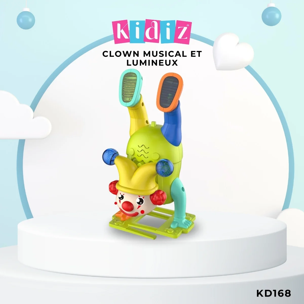 Clown musical et lumineux KD168 – Image 3