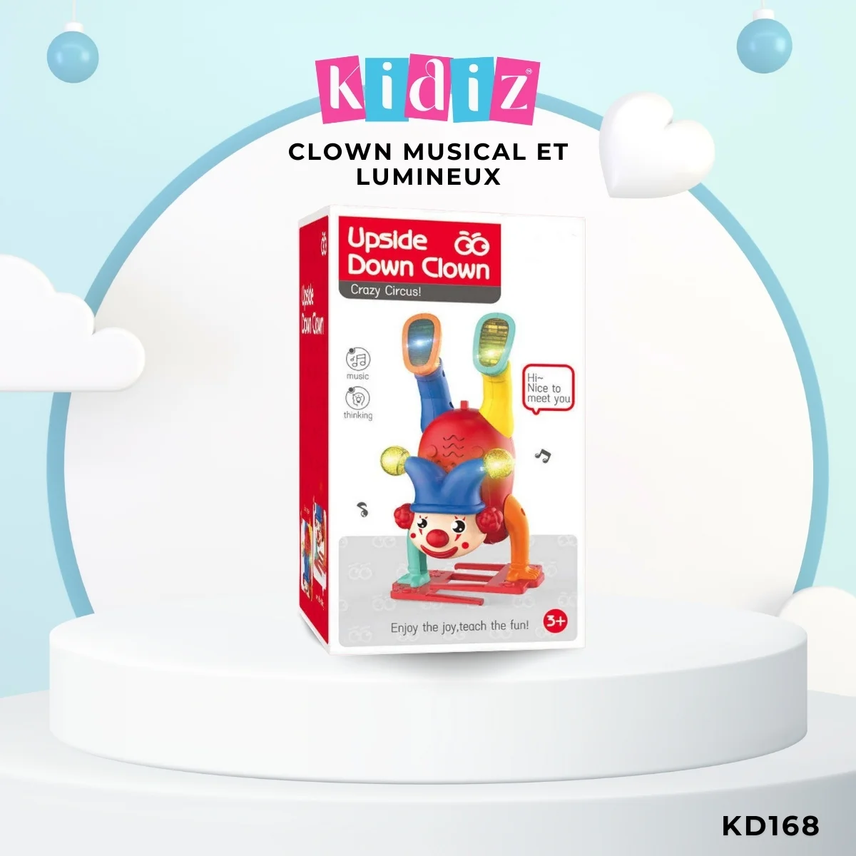 Clown musical et lumineux KD168 – Image 2