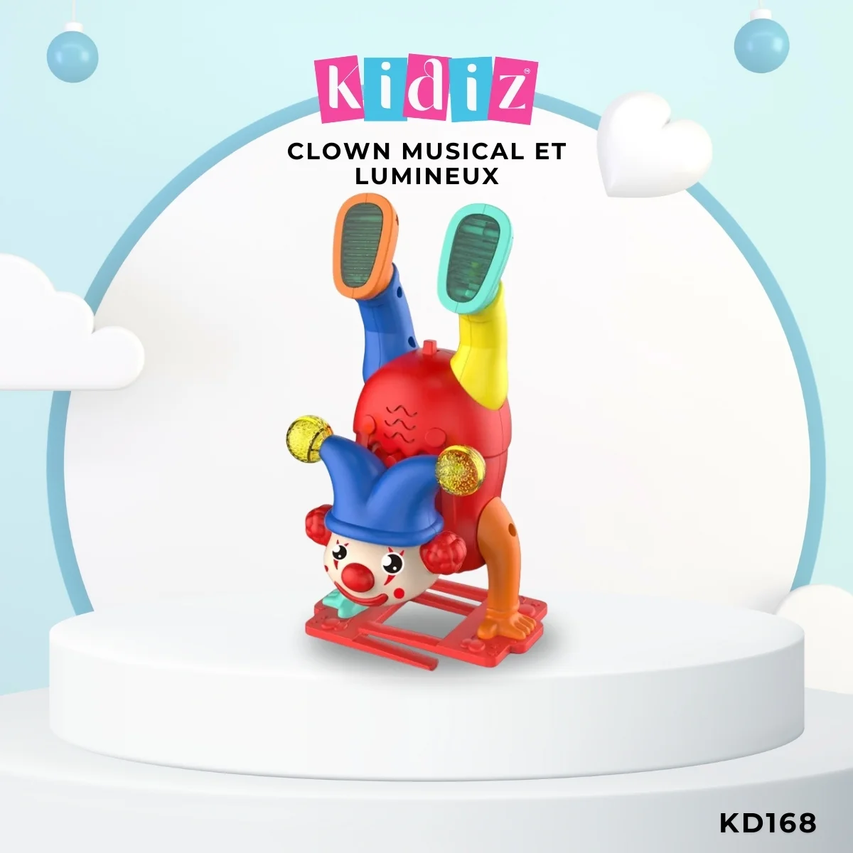 Clown musical et lumineux KD168