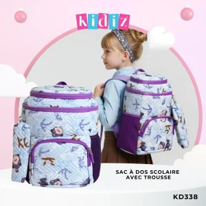 Sac à Dos Scolaire Avec Trousse Marin Bleu KD338