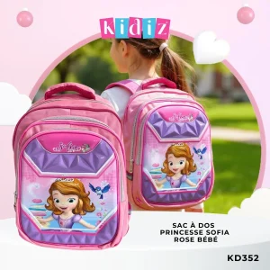 Sac à Dos &lsquo;Princesse Sofia&rsquo; Rose Bébé KD352