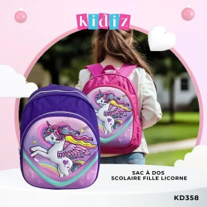Sac à dos Scolaire Fille Licorne KD358