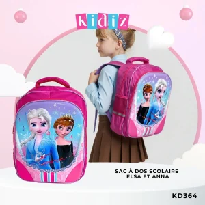 Sac à dos Scolaire Elsa et Anna – KD364