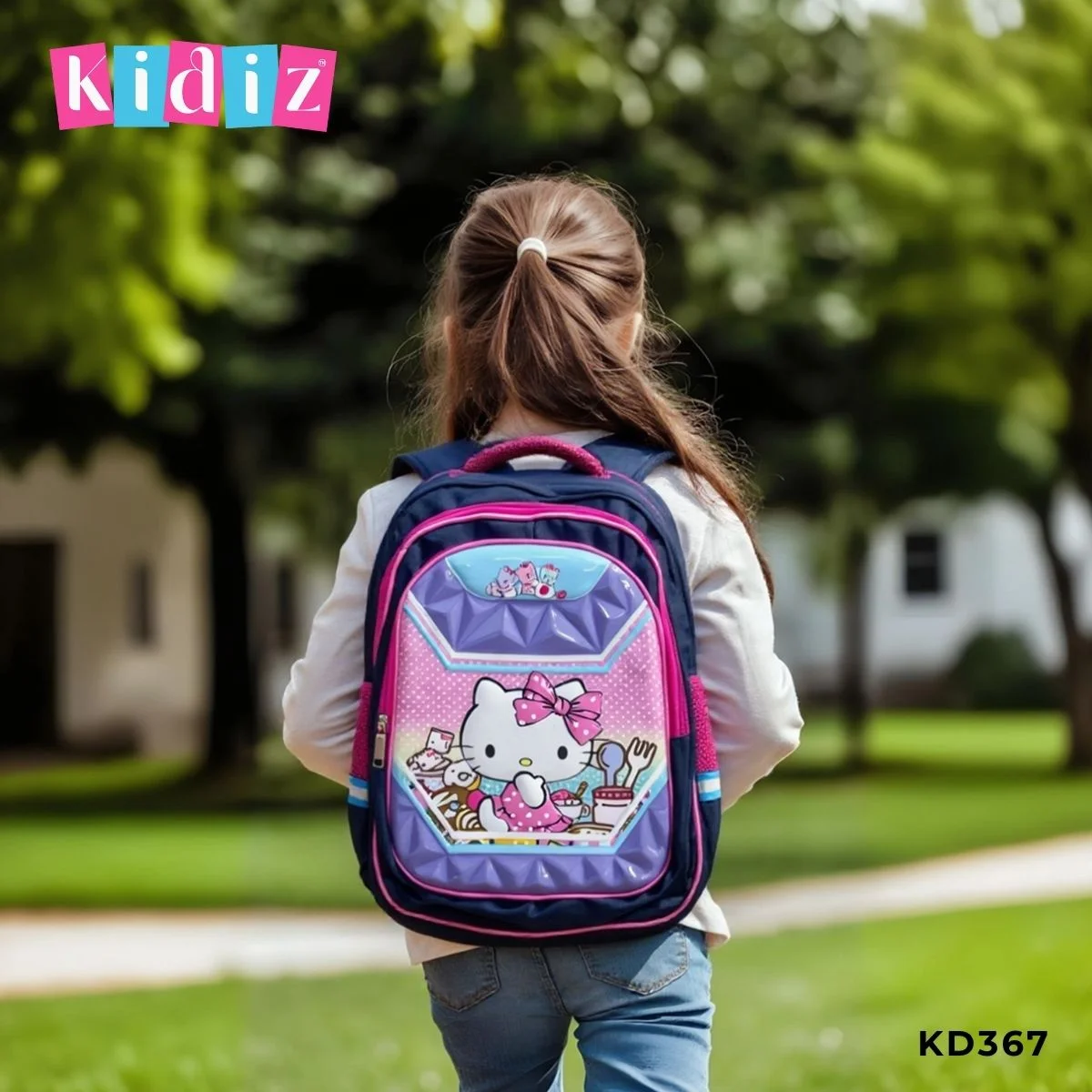 Sac à Dos Scolaire Fille ‘Hello Kitty’ KD367 – Image 2