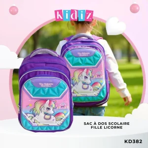 Sac à dos Scolaire Fille Licorne KD382