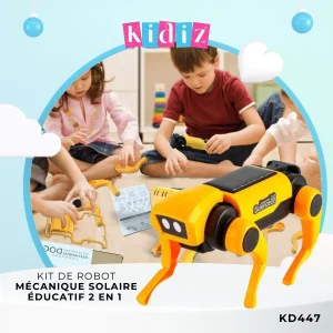 Kit de robot mécanique solaire éducatif  2 en 1 KD447