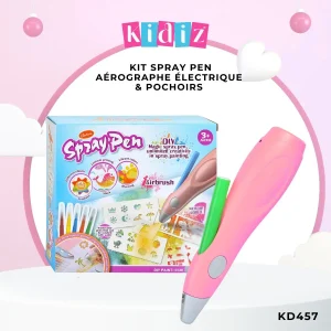 Kit Spray Pen : Aérographe Électrique & Pochoirs KD457