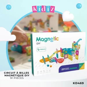 Circuit à Billes Magnétique DIY 91 Pièces KD469