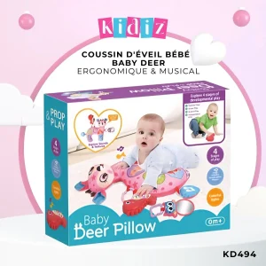 Coussin d&rsquo;Éveil Bébé Ergonomique &Musical KD494
