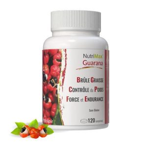 NutriMax Guarana – sans Gluten – 120 comprimés
