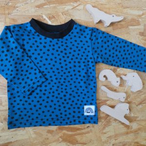 Tshirt Manches longues Pois bleu – Moomie