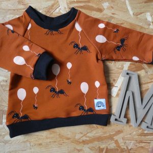 Sweat Fourmis Brique – Moomie