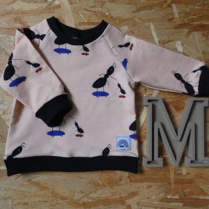 Sweat Fourmis fond rose – Moomie