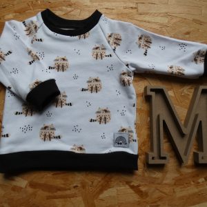 Sweat Chats fond Crème – Moomie