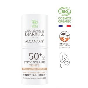 Biarritz Stick Solaire Teinté Bio spf50+ – 9 g