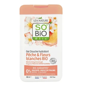 So Bio Gel Douche Pêche Fleurs Blanches 450Ml