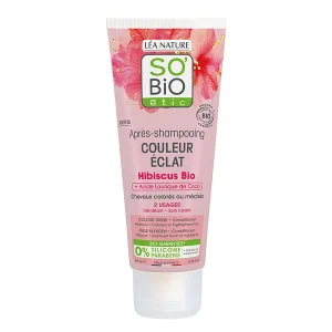 Après-Shampooing Couleur Éclat Hibiscus Bio + Acide Laurique de Coco -200 ml- So&rsquo;Bio etic