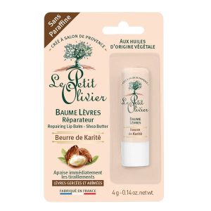 Le Petit Olivier Baume Lèvres Réparateur Beurre de Karité – Lèvres Gercées & Abîmées – 4g