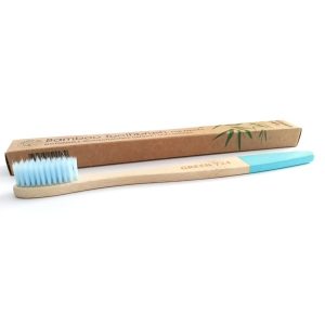 Brosse à Dents en Bambou Biodégradable – Bleu – GREEN 724