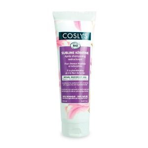 Après-shampooing kératine BIO  cheveux fragilisés & indisciplinés 250ml  – COSLYS