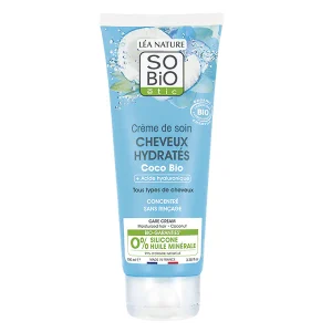 Crème de Soin Cheveux Hydratés Coco Bio – sans Rinçages – 100ml – So&rsquo;Bio étic