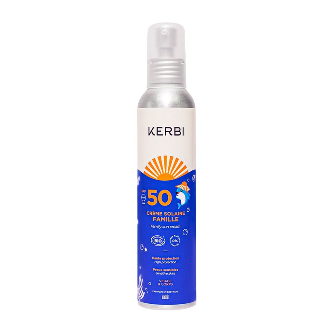 Crème solaire SPF 50 format famille Kerbi