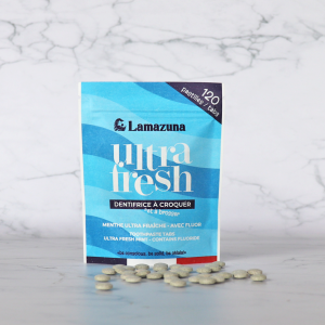 Dentifrice à croquer arôme menthe ultra fraîche Lamazuna