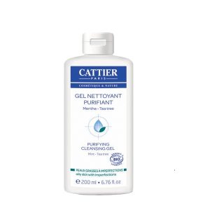 Cattier Gel Nettoyant Purifiant Bio – Peaux à Imperfections – 200 ml