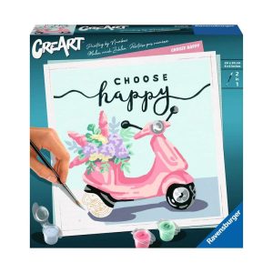 Peinture aux numéros Creart 20x20cm – Choose happy – Ravensburger