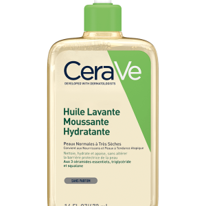 CeraVe Huile Lavante Moussante Hydratante Pour peaux normales à très sèches et à tendance atopique