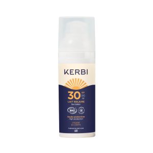 Lait solaire SPF 30 format voyage Kerbi