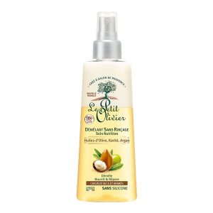 Démêlant sans Rinçage Soin Nutrition à l&rsquo;Huile d&rsquo;Olive, Karité & Argan – Cheveux Secs et Abîmés -150ml- Le Petit Olivier