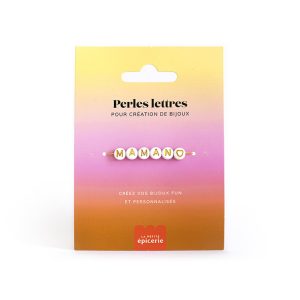 Perles lettres “Maman” pour bracelet à personnaliser – La Petite Epicerie