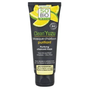 Clean&rsquo;Yuzu Masque Charbon Purifiant Bio – 75 ml – SO&rsquo;BIO étic