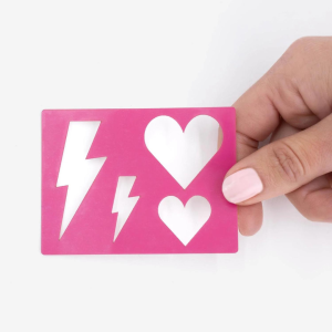 Pochoir Cœur Si Si La Paillette