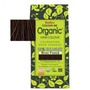 Coloration végétale Bio Brun Foncé – DARK BROWN – 100g – Radico