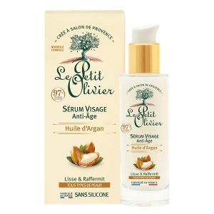 Le Petit Olivier Sérum Visage Anti-Âge à l&rsquo;Huile d&rsquo;Argan Tous Types de Peaux -30ml