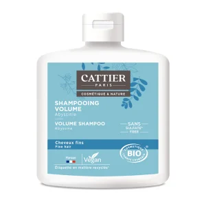 Cattier Shampooing Volume – Cheveux Fins – 0% Sulfate Bio – 250 ml