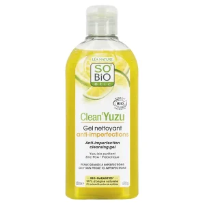 Clean&rsquo;Yuzu Gel Nettoyant Anti-Imperfections Bio – 200 ml – SO&rsquo;BIO étic