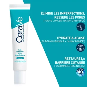 CeraVe Soin Concentre Anti-Imperfections Pour peaux à imperfections et à tendance acnéique