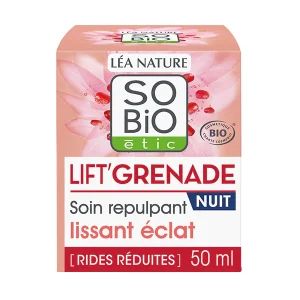 Lift&rsquo; Grenade Soin de Nuit Repulpant Lissant Eclat Bio – 50ml – So&rsquo;Bio étic