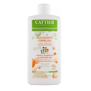 Cattier Moussant Familial Bio – Corps et Cheveux – Sans Sulfate – Parfum Fleur d’Oranger 500ml