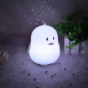 Veilleuse pingouin LED en silicone